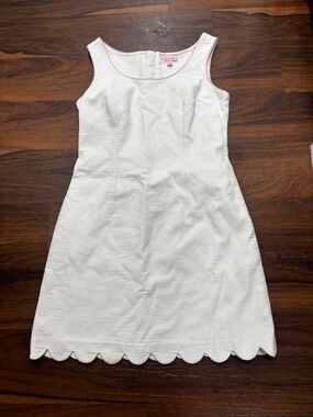 Lilly Pulitzer White Shift Dress With Bows